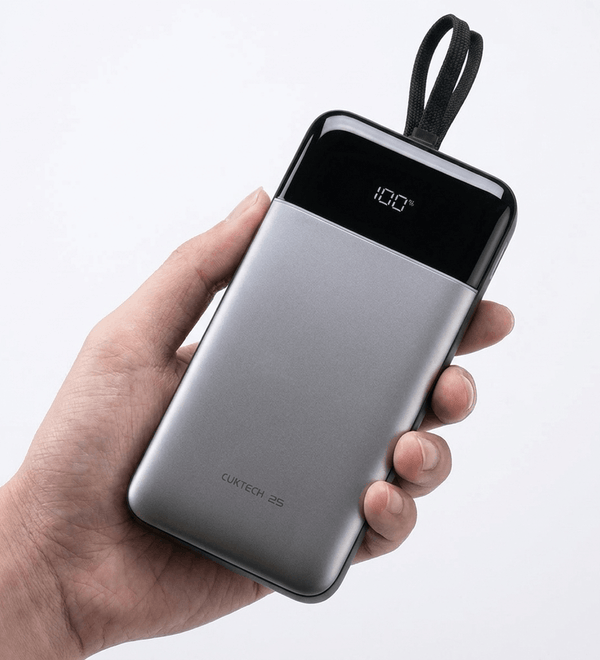 CUKTECH 25000mAh 120W Power Bank With Built-in Cable
